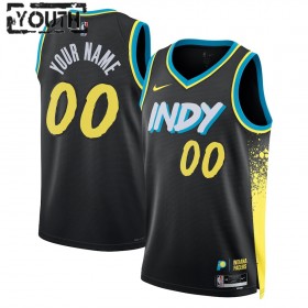 Indiana Pacers Custom Nike 2023-24 City Edition Musta Lasten Pelipaidat Swingman